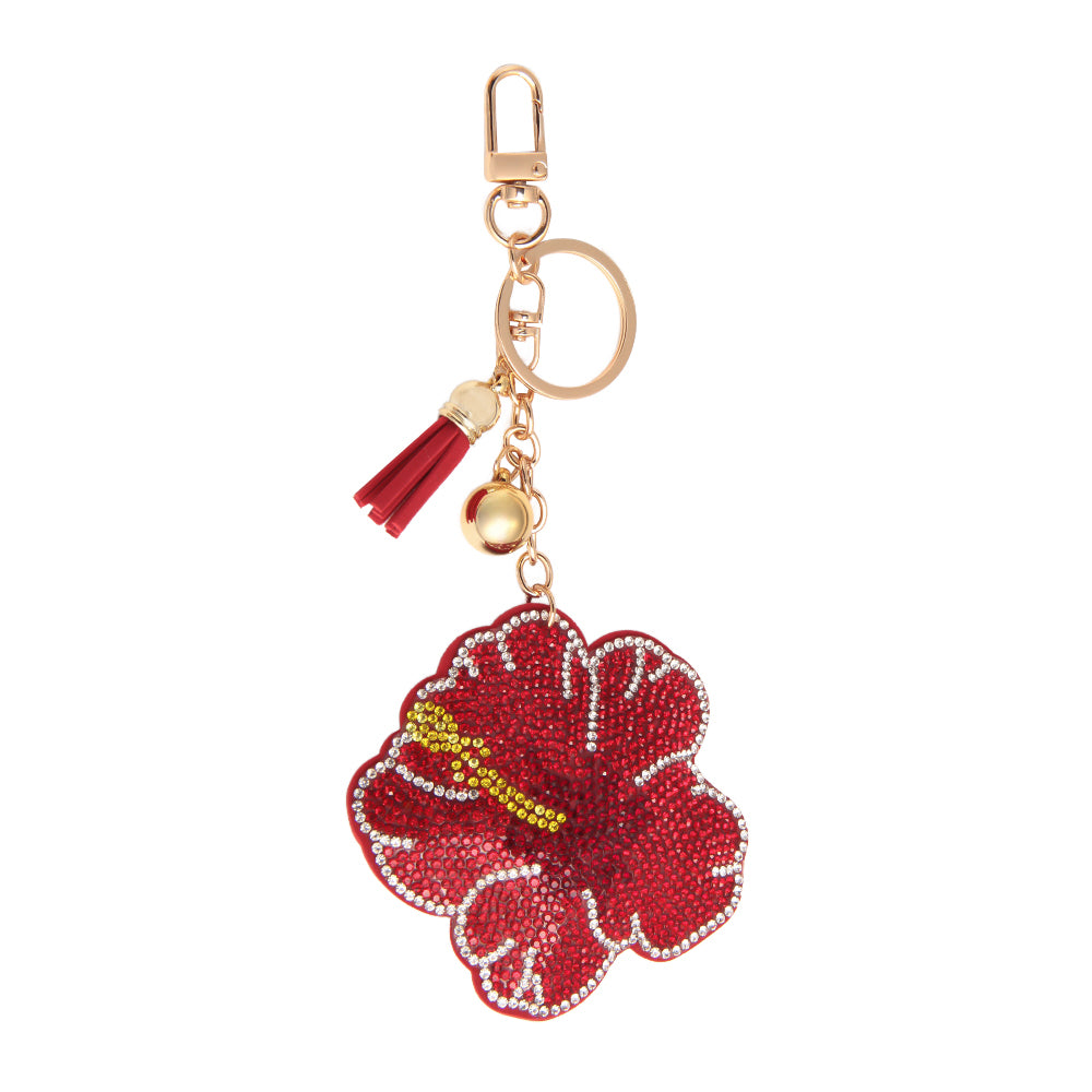 Hibiscus Glow Bag Charm