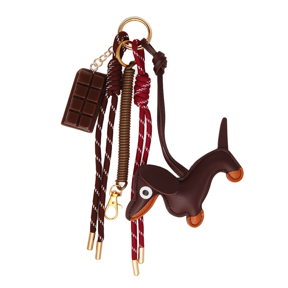 Choco pup bag charm