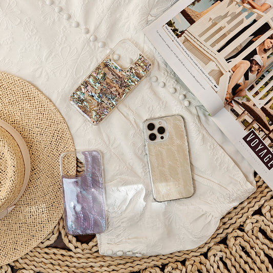 Stijlvolle telefoonhoesjes met échte zeeschelpen!