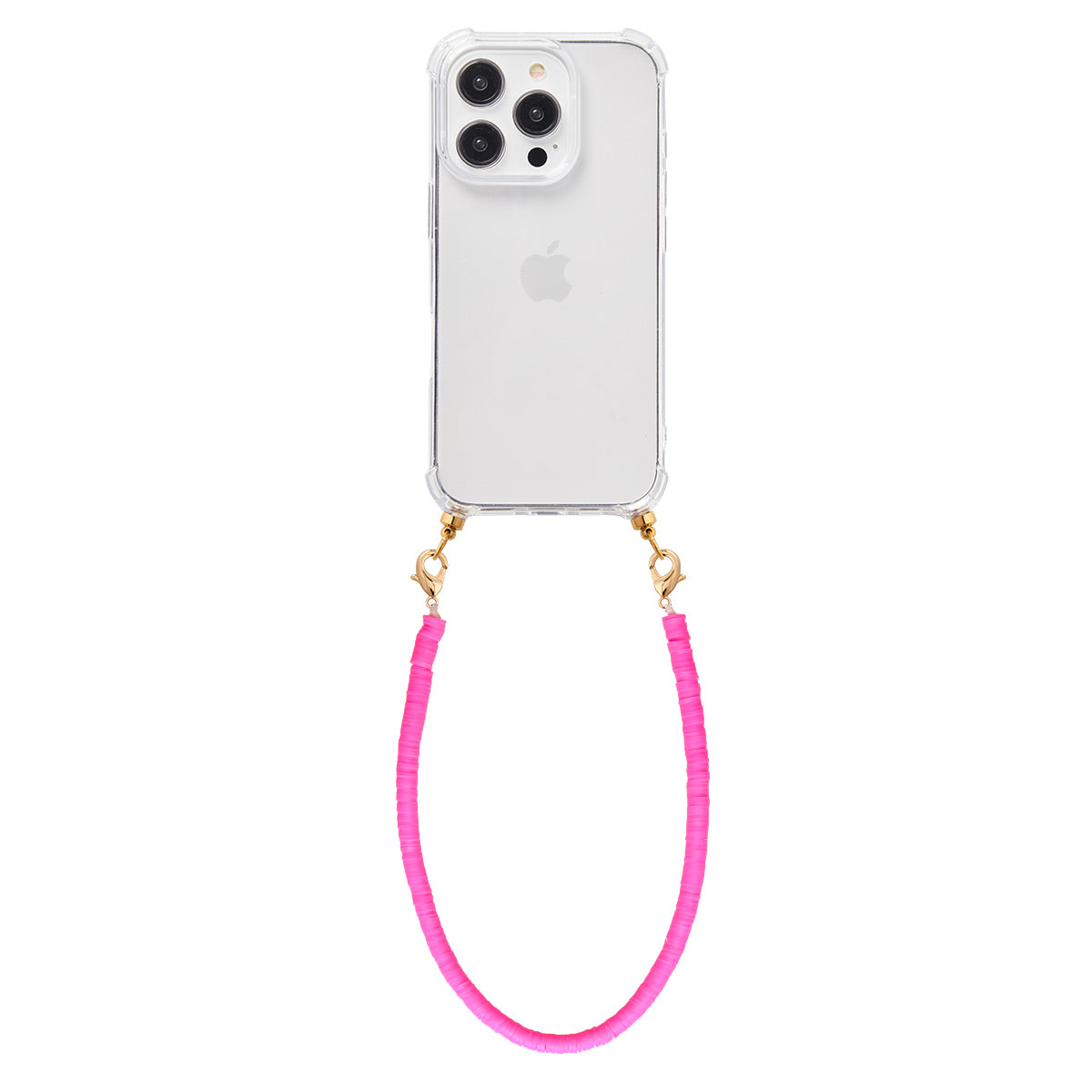 Phone case with pink aura cord