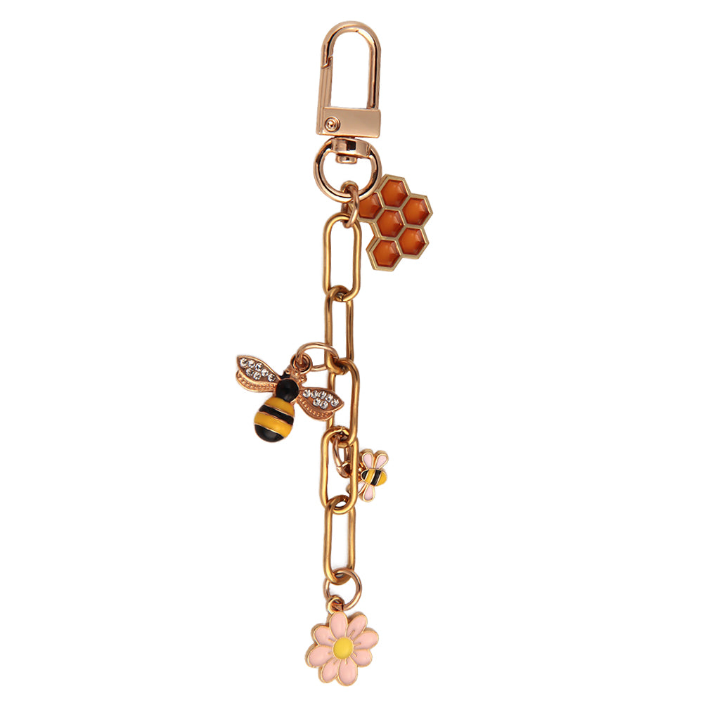 Honey bloom bag charm