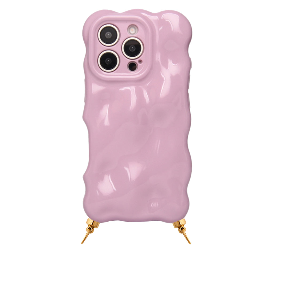 Bubbly phone case purple with rings