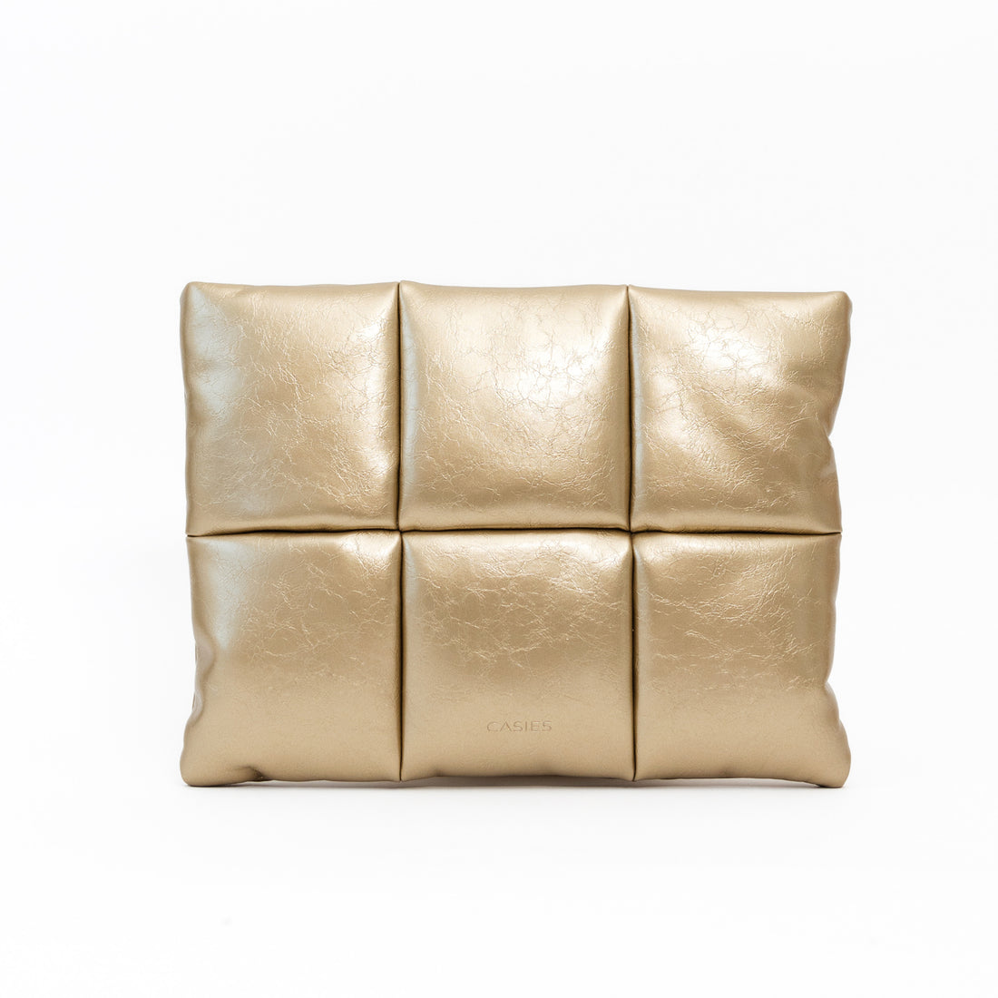 Puffy laptop sleeve 13 Inch - Metallic Gold