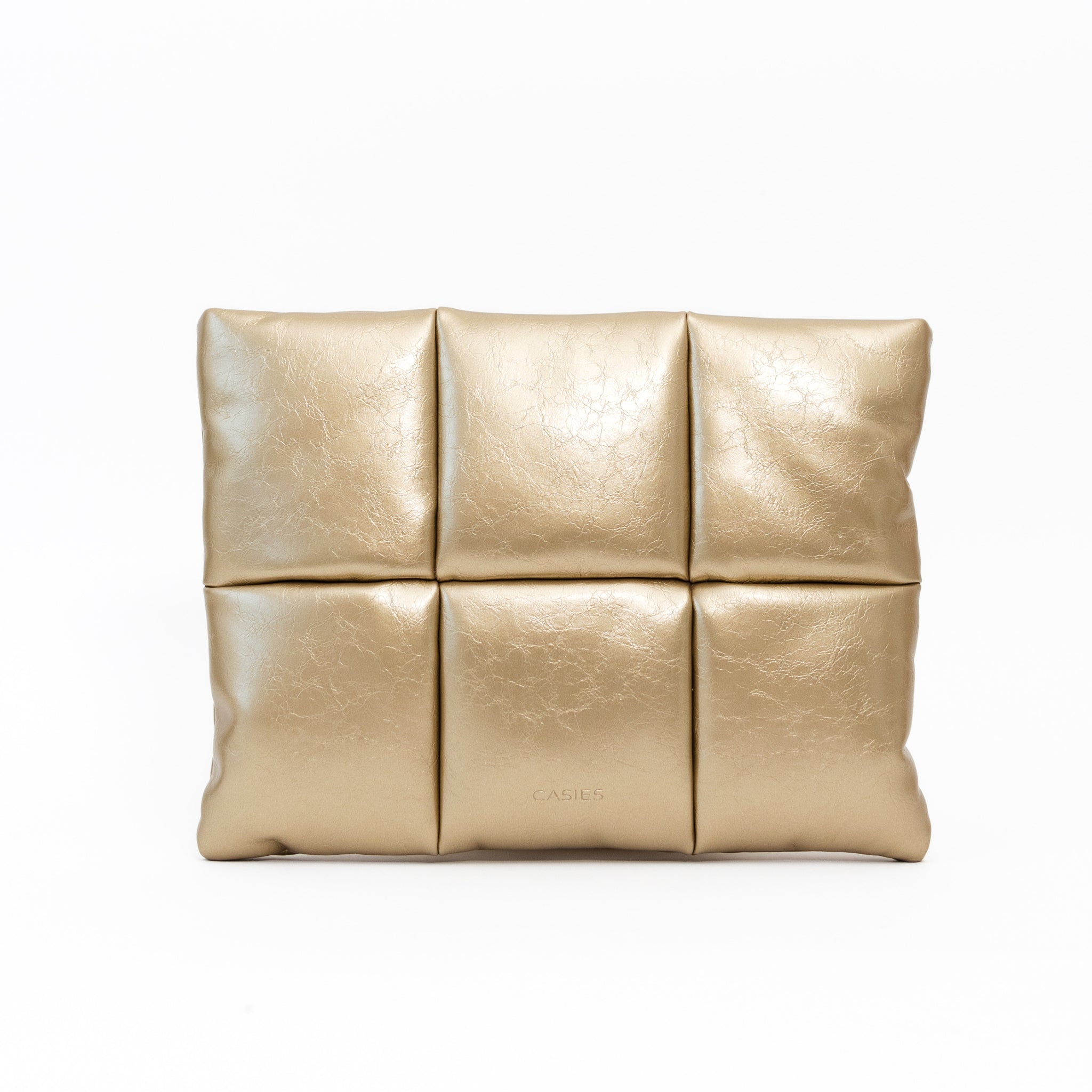 Puffy laptop sleeve 13 Inch - Metallic Gold