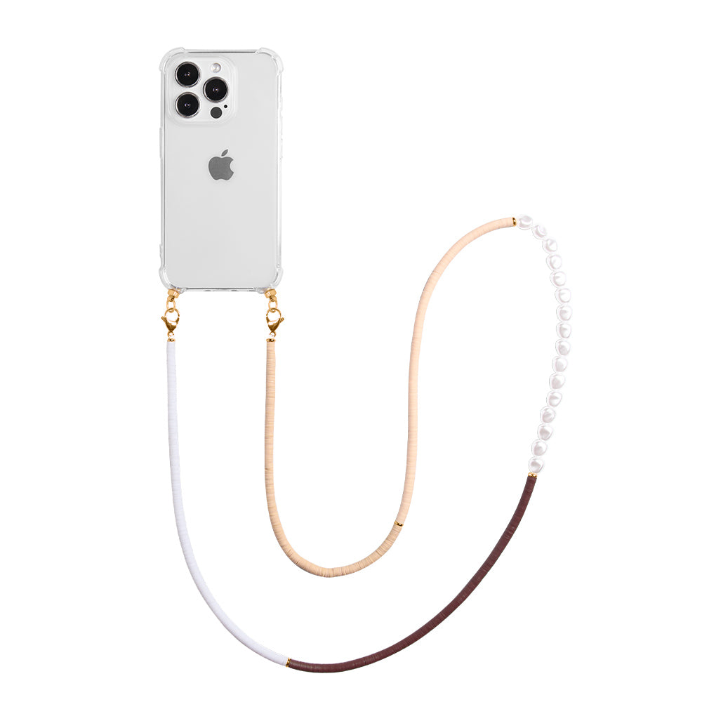 Phone case with long cozy cord