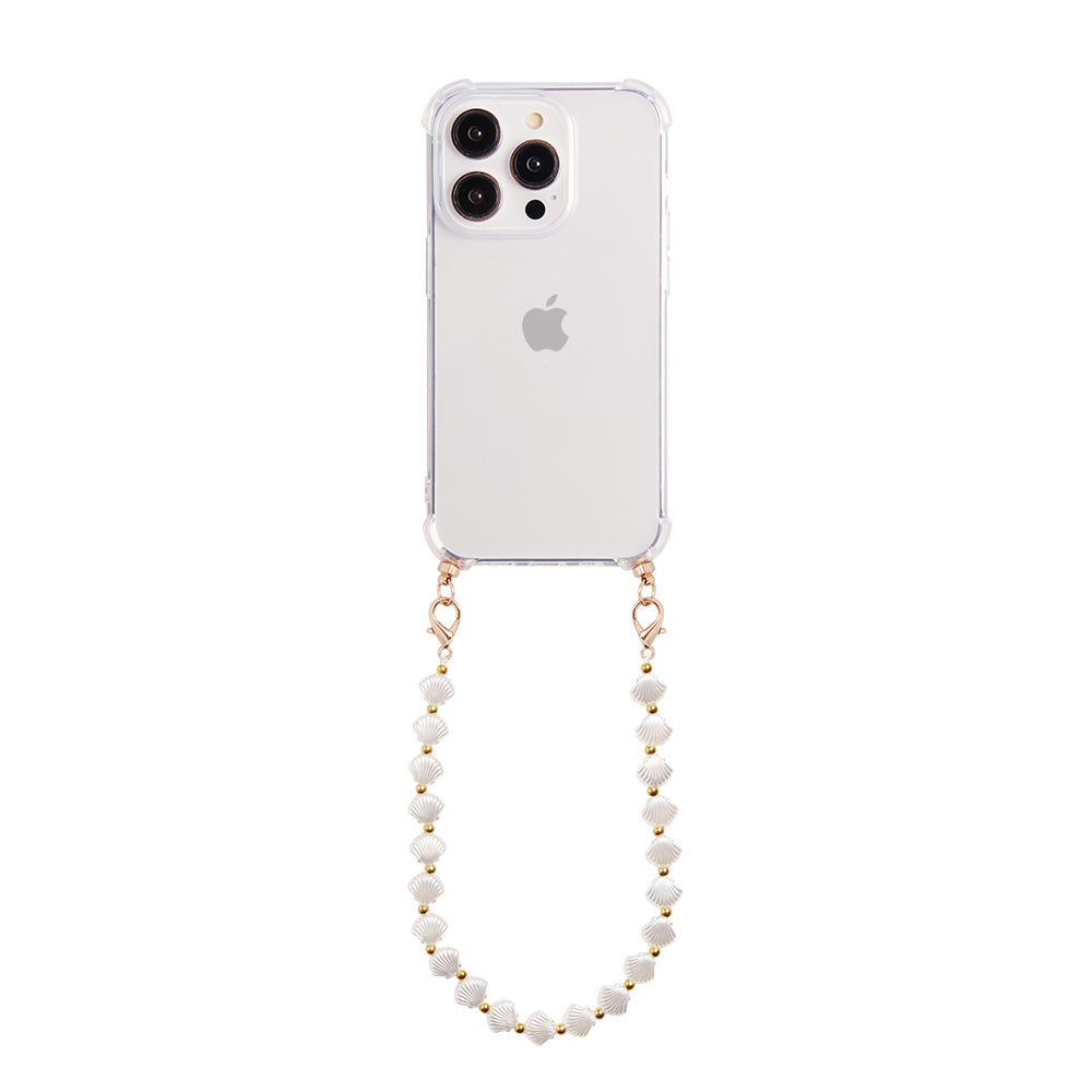 Phone case with seashell cord