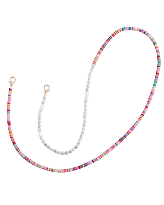Candy & pearl cord long