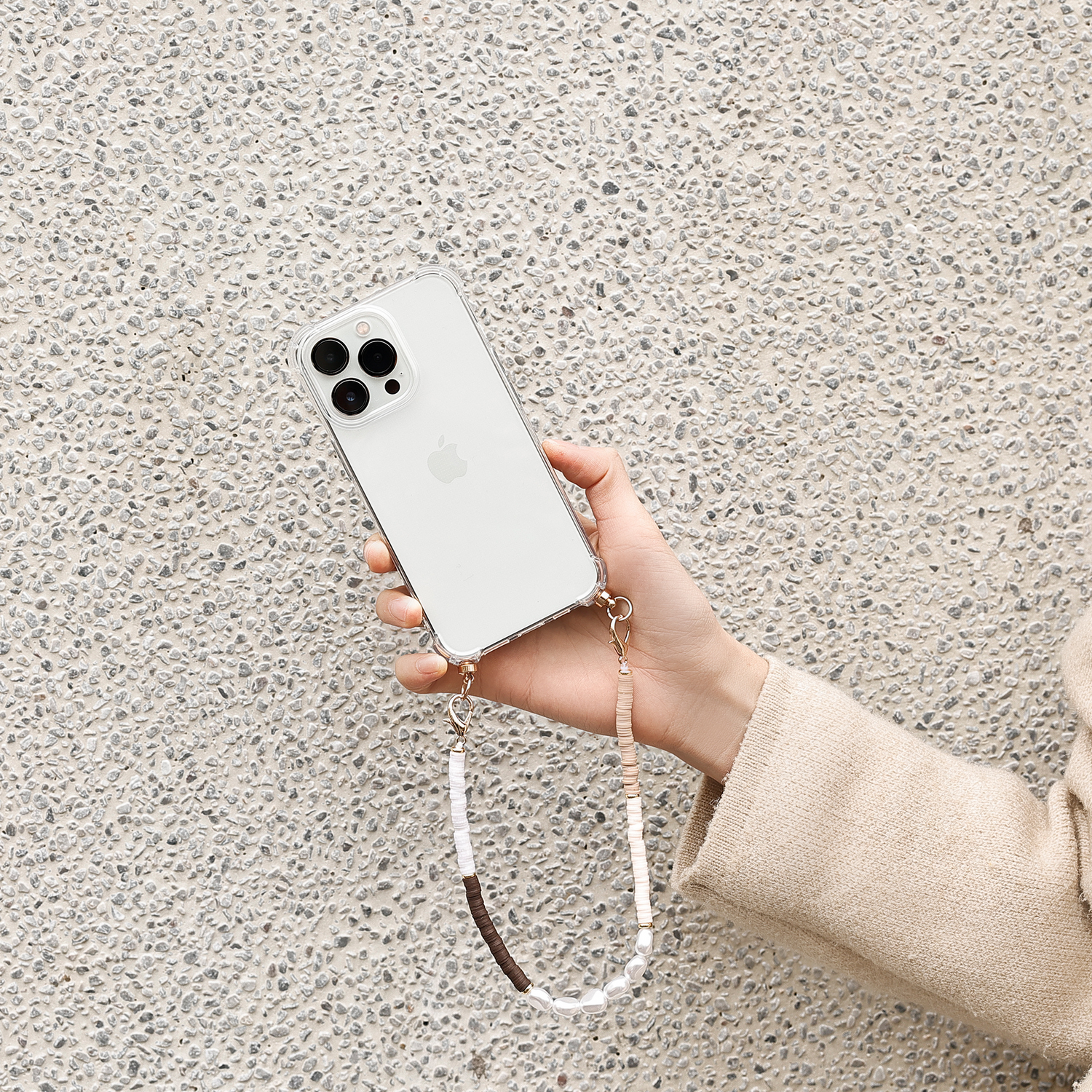 Phone case with cozy cord